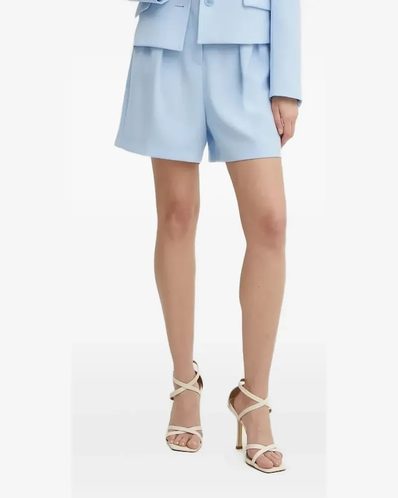 Patrizia Pepe Hoch sitzende Bundfaltenshorts - Blau Blau