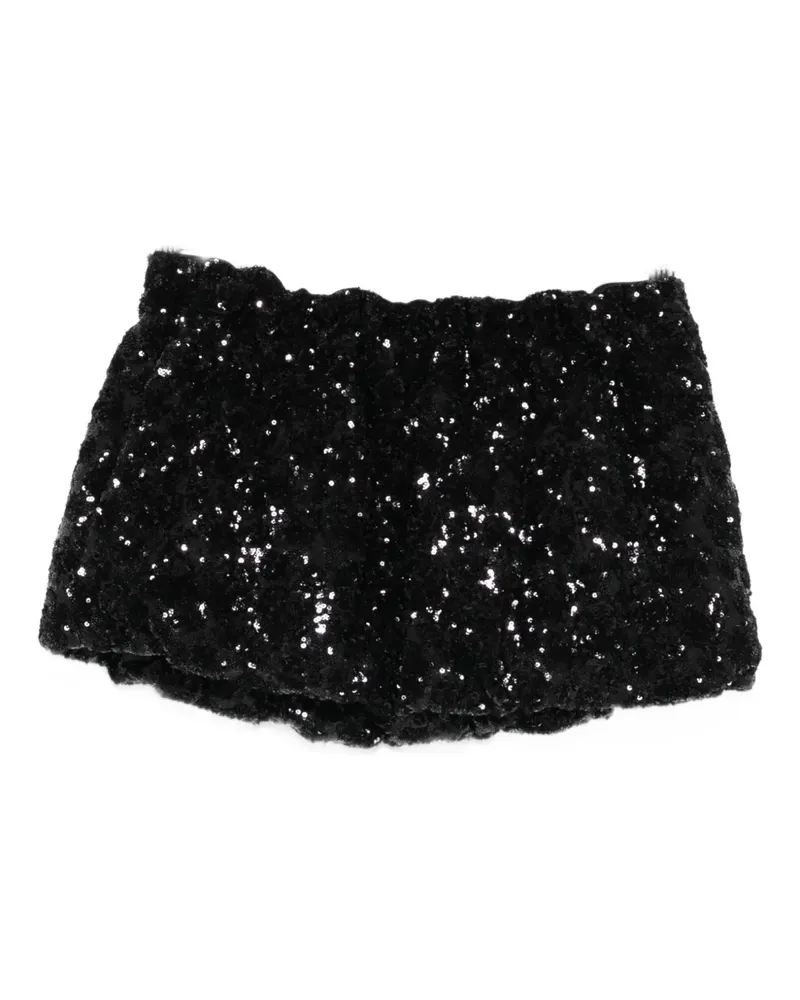 N° 21 sequin mini skirt - Schwarz Schwarz