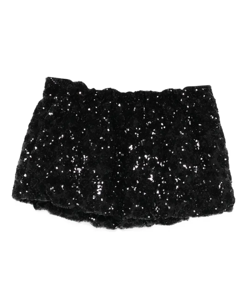 N° 21 sequin mini skirt - Schwarz Schwarz