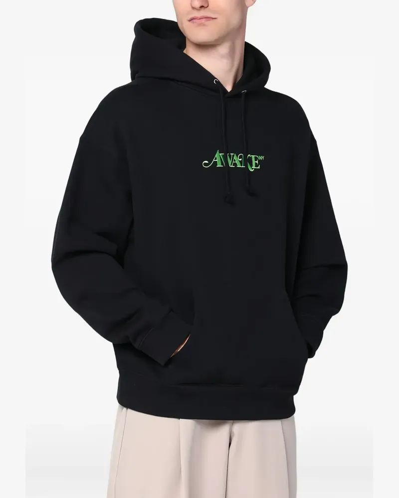 AWAKE NY Hoodie mit Logo-Stickerei - Schwarz Schwarz