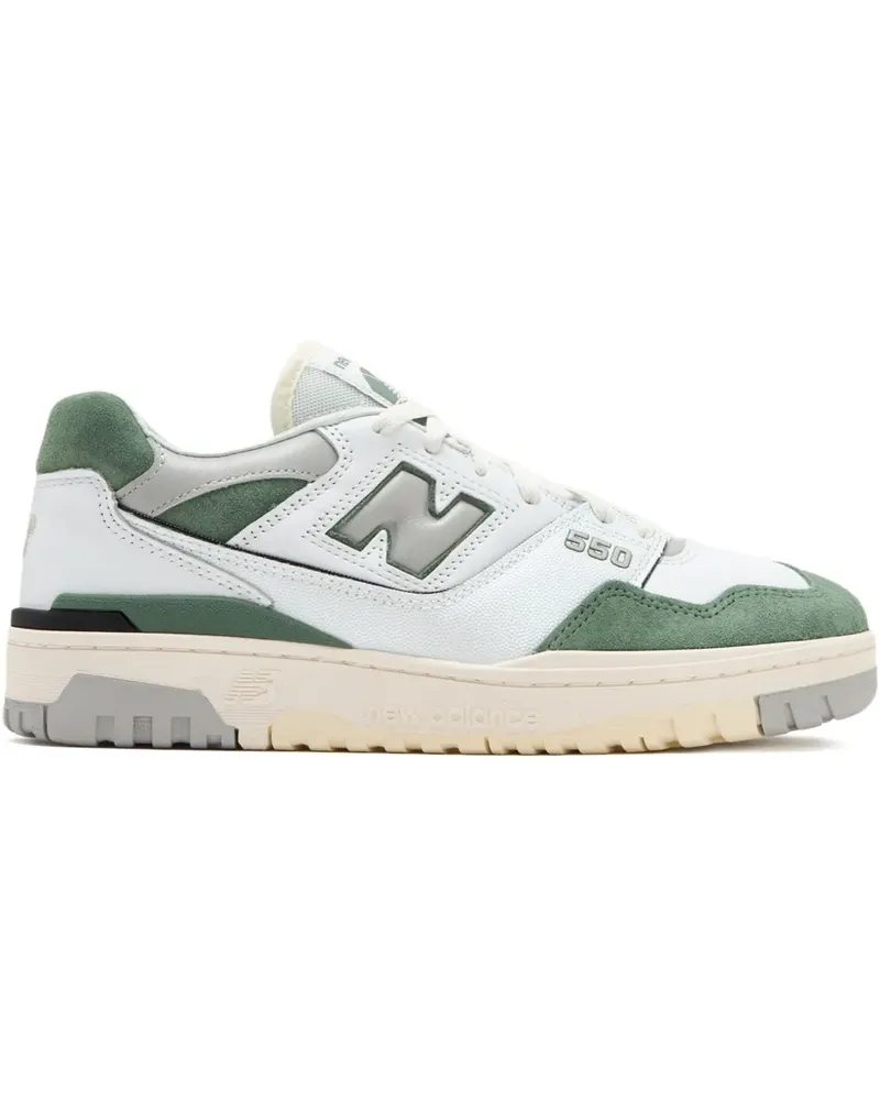 New Balance 550 Sneakers mit Wildledereinsätzen - Weiß Weiß