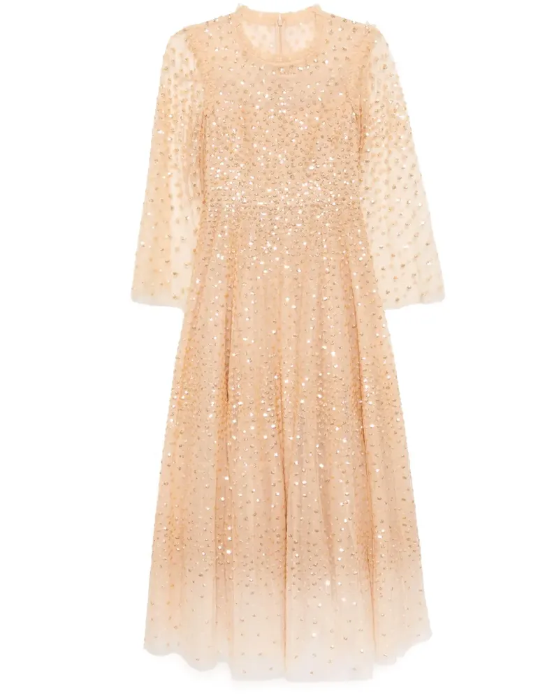 Needle & Thread Kleid mit Pailletten - Nude Nude