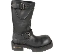 Bikerstiefel mit Schnalle - Schwarz