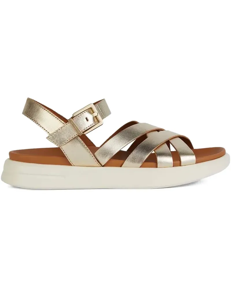 Geox Riemchensandalen im Metallic-Look - Gold Gold