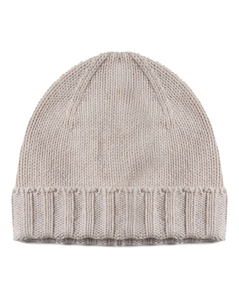 John Galliano Gerippte Beanie - Nude Nude
