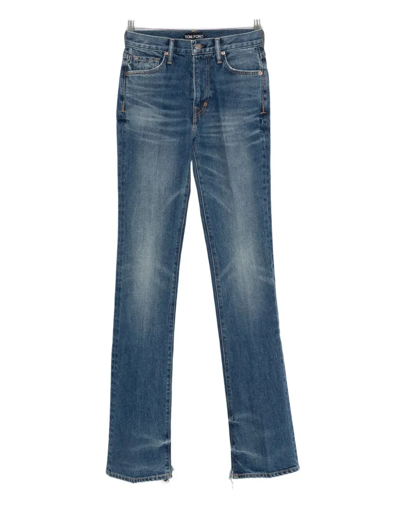 Tom Ford JEANS FLARE FIT JAPANESE STONEWASHED - Blau Blau