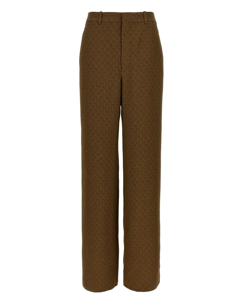 Saint Laurent Hose aus Medaglioni-Jacquard - Braun Braun