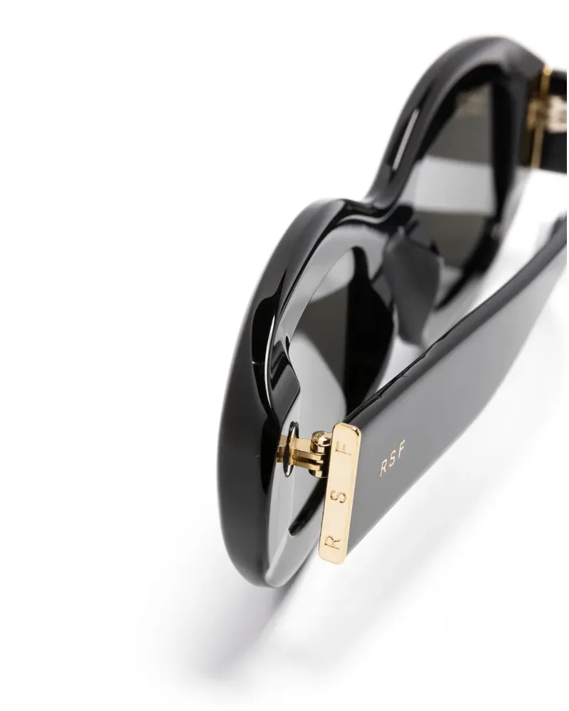 RETROSUPERFUTURE Sonnenbrille mit ovalem Gestell - Schwarz Schwarz