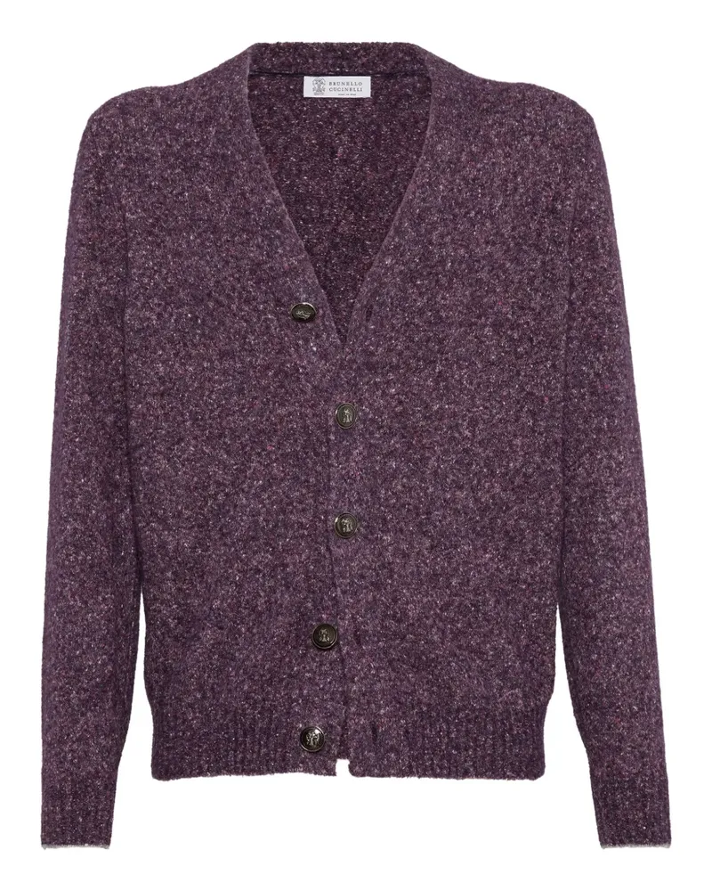 Brunello Cucinelli Cardigan mit V-Ausschnitt - Violett Violett