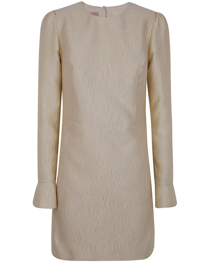 Twin-Set Minikleid mit Jacquardmuster - Nude Nude