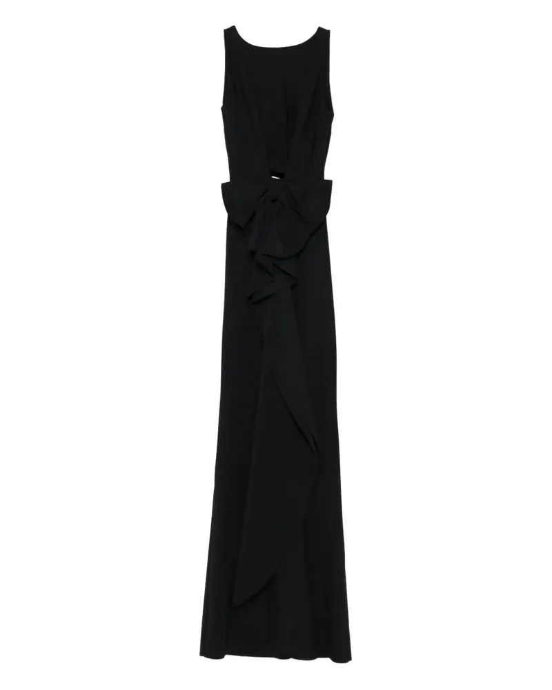 Chiara Boni Maxikleid mit Schleifen - Schwarz Schwarz