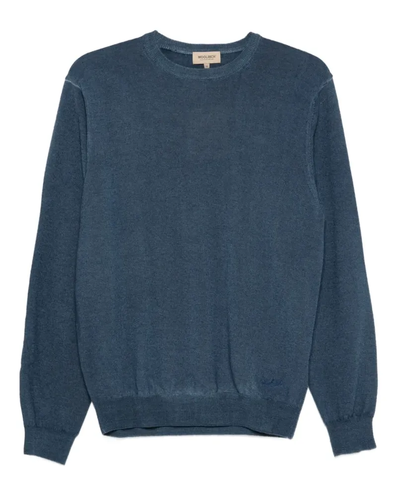 Woolrich Pullover mit Rundhalsausschnitt - Blau Blau