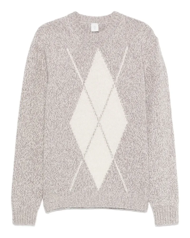 Eleventy Pullover mit Argyle-Muster - Grau Grau
