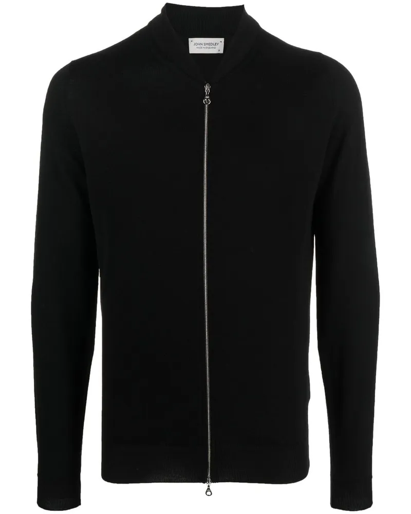 John Smedley Maclean Cardigan - Schwarz Schwarz
