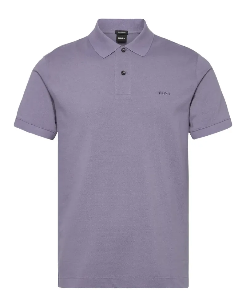 HUGO BOSS buttoned polo shirt - Violett Violett