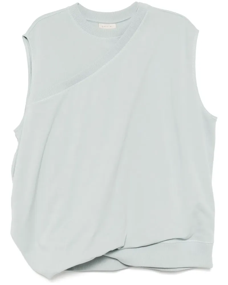 QASIMI Drapiertes Sweatshirt - Blau Blau