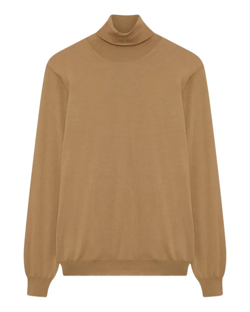 LARDINI wool turtleneck sweater - Braun Braun