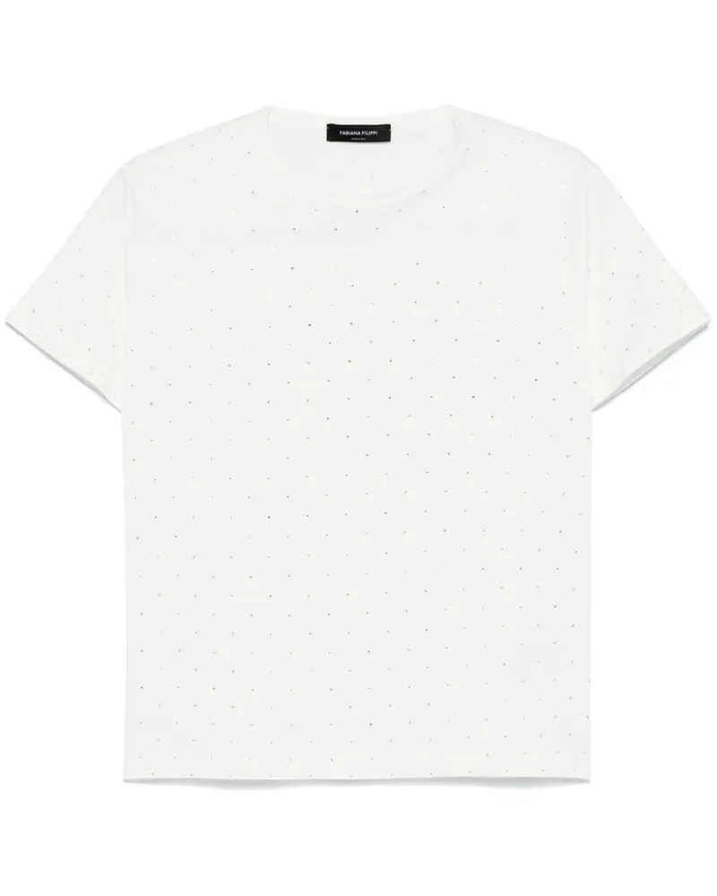 Fabiana Filippi T-Shirt aus Jersey - Weiß Weiß