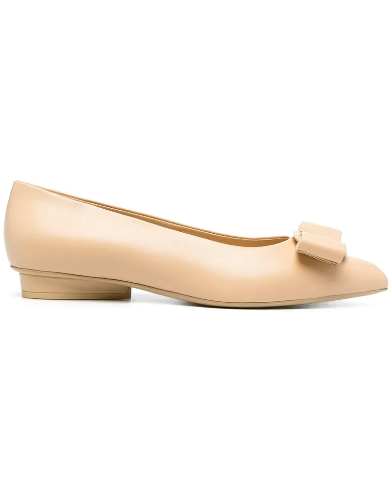 Ferragamo Viva Ballerinas - Nude Nude