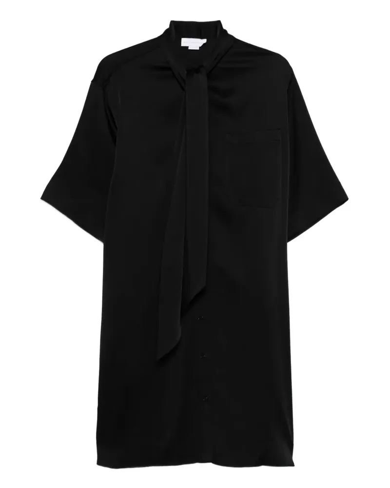 Stella McCartney Minikleid mit Schleifenkragen - Schwarz Schwarz