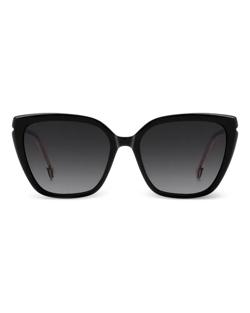 Carolina Herrera New York Cat-Eye-Sonnenbrille - Schwarz Schwarz