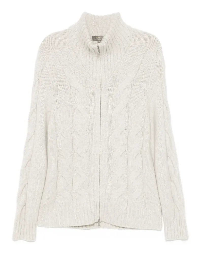 N.Peal Grob gestrickter Cardigan - Nude Nude