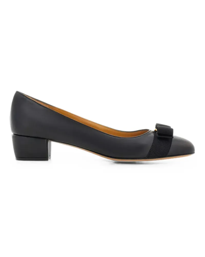 Ferragamo Pumps mit Vara-Schleife - Schwarz Schwarz