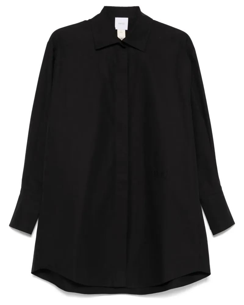 Patou Iconic Hemdkleid - Schwarz Schwarz