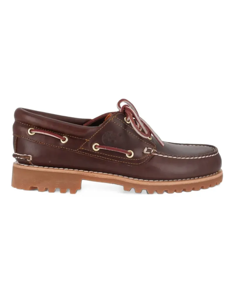 Timberland Authentic leather boat shoes - Braun Braun