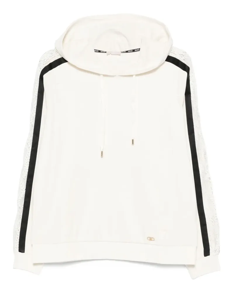 Liu Jo Hoodie mit Spitzeneinsatz - Nude Nude