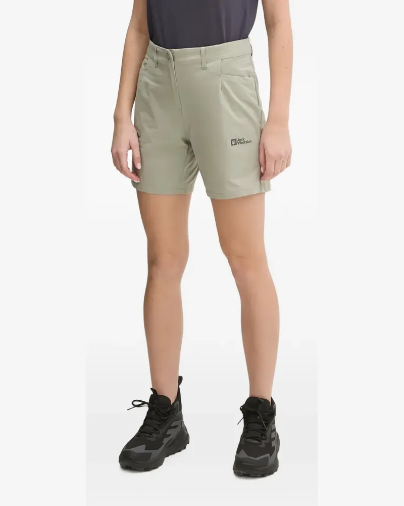 Jack Wolfskin Shorts mit Gürtelschlaufen - Grün Grün