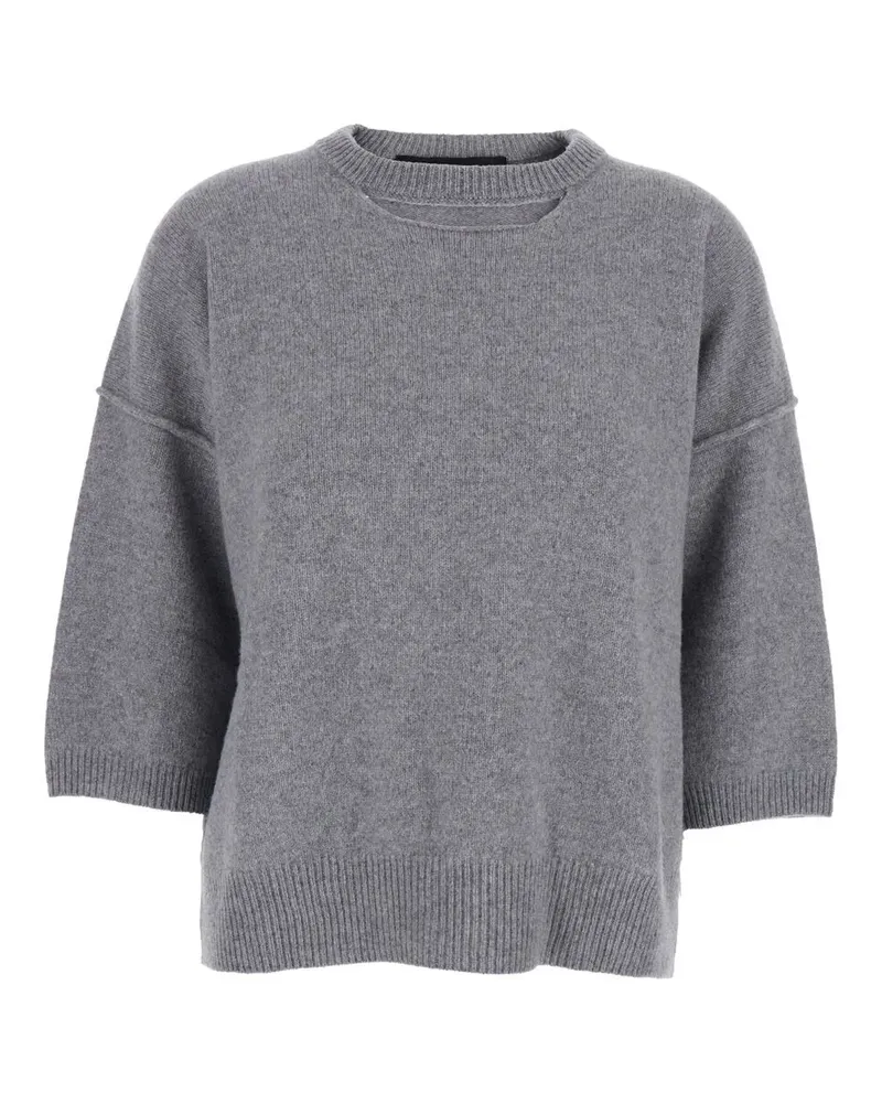 Federica Tosi Kurzärmeliger Pullover - Grau Grau