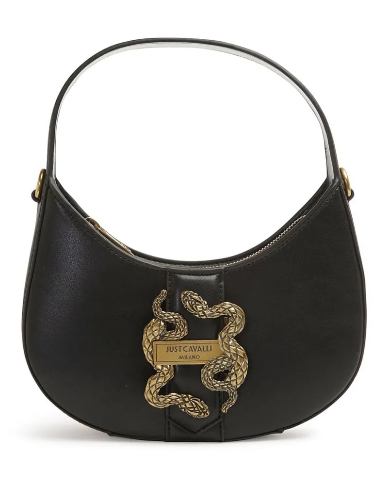Just Cavalli Handtasche mit Logo-Schnalle - Schwarz Schwarz