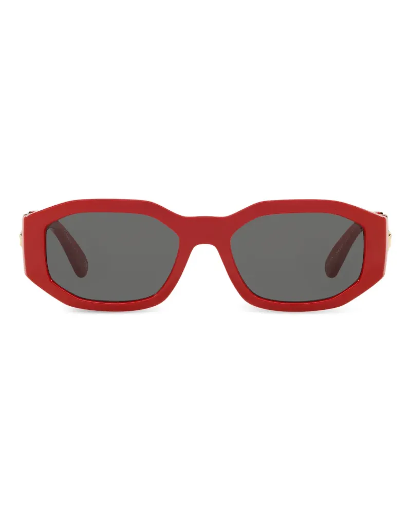 Versace logo-plaque sunglasses - Rot Rot