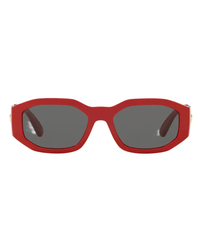 Versace logo-plaque sunglasses - Rot Rot