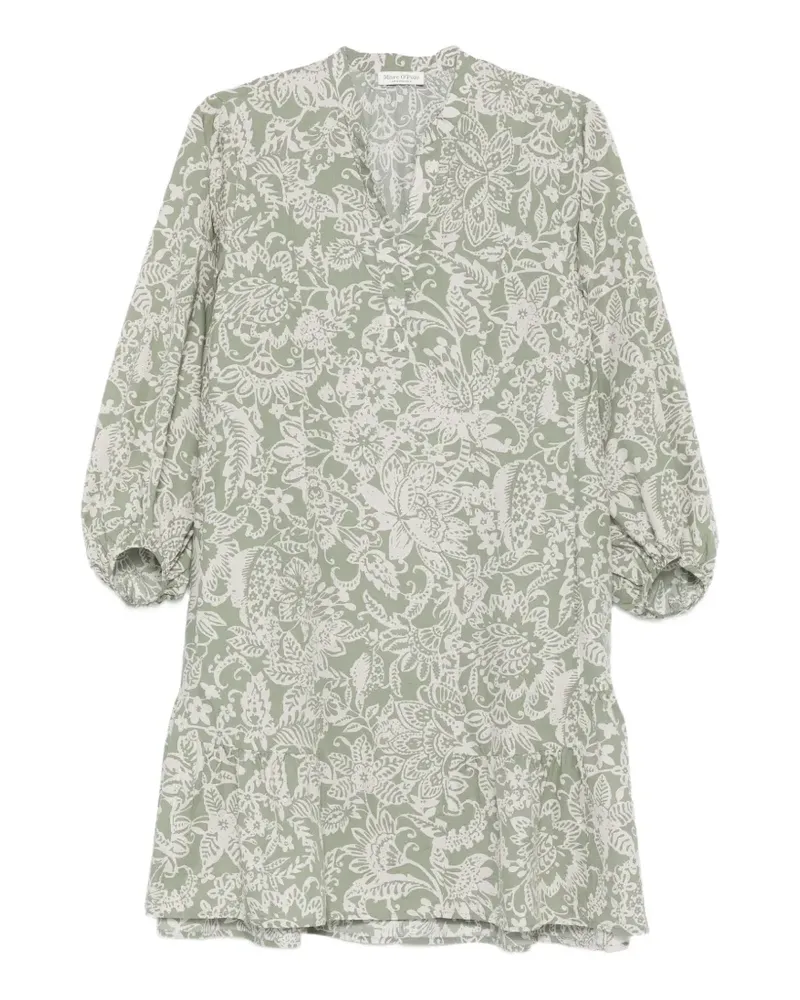 Marc O'Polo floral-print mini dress - Grün Grün