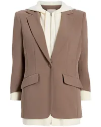 Cinq à Sept Khloe Blazer aus Sweatshirt-Stoff Braun