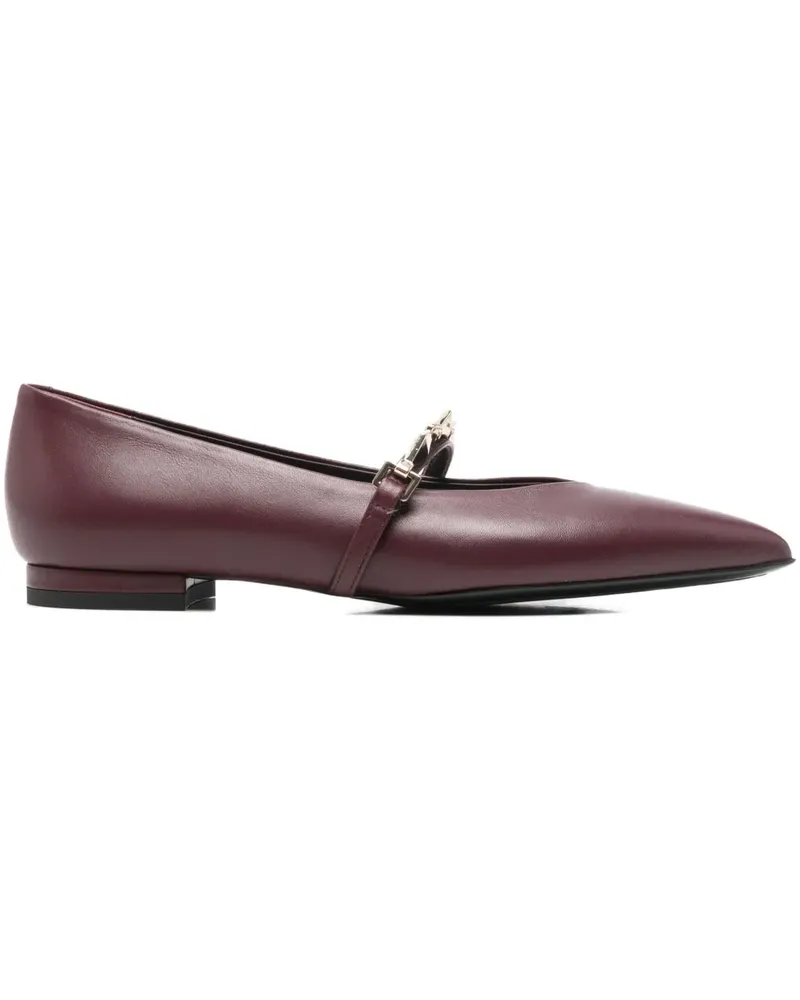 Sergio Levantesi strap ballet flats - Rot Rot