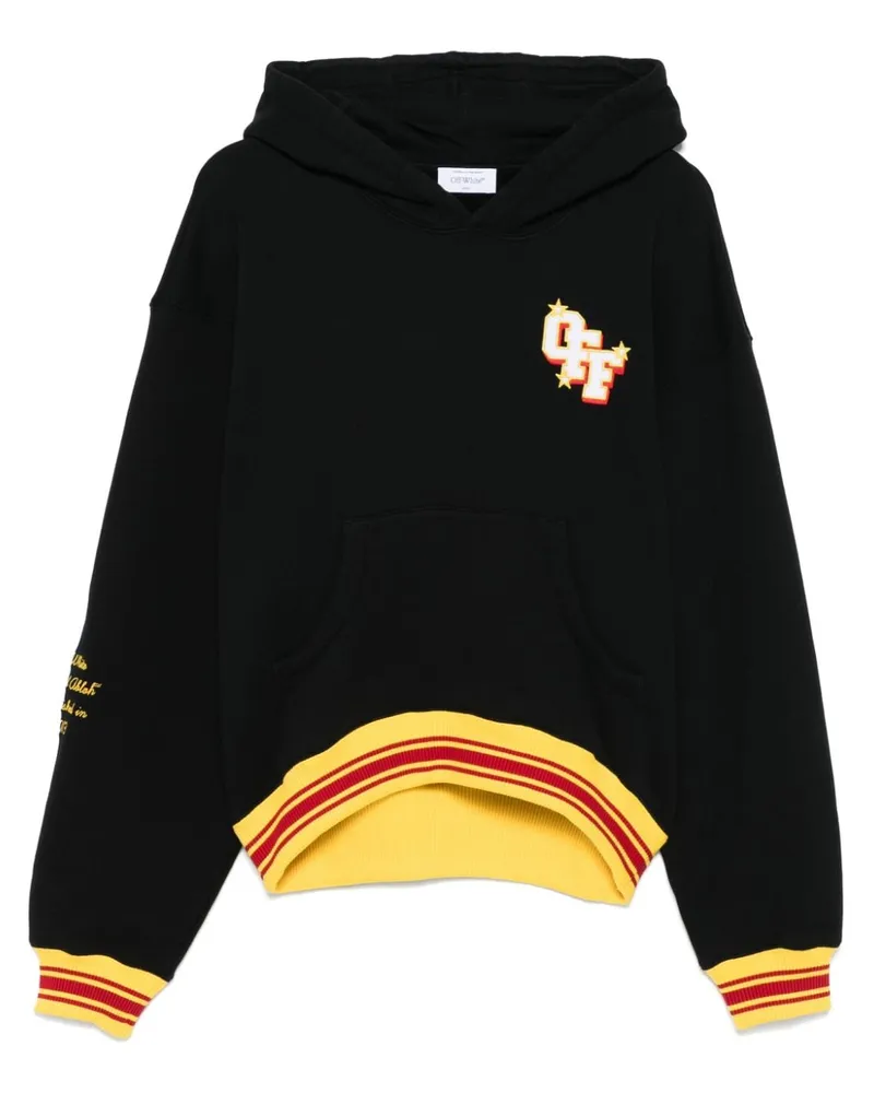 OFF-WHITE College Over Hoodie - Schwarz Schwarz