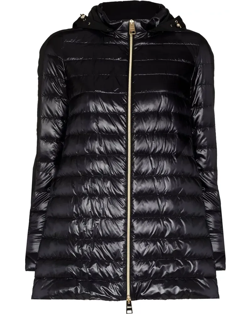 Herno Daunenjacke mit Kapuze - Schwarz Schwarz