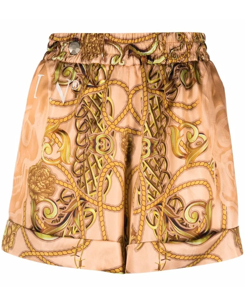 Philipp Plein Shorts mit Barock-Print - Nude Nude