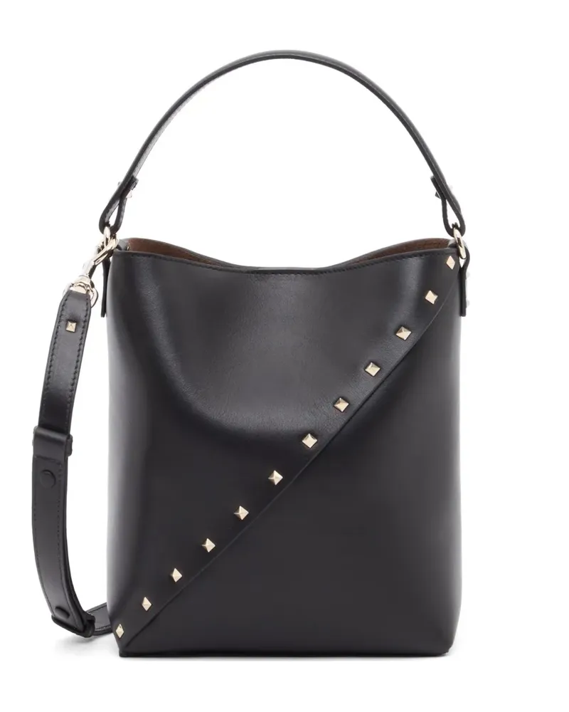 Valentino Garavani Rockstud Wispy calfskin bucket bag - Schwarz Schwarz