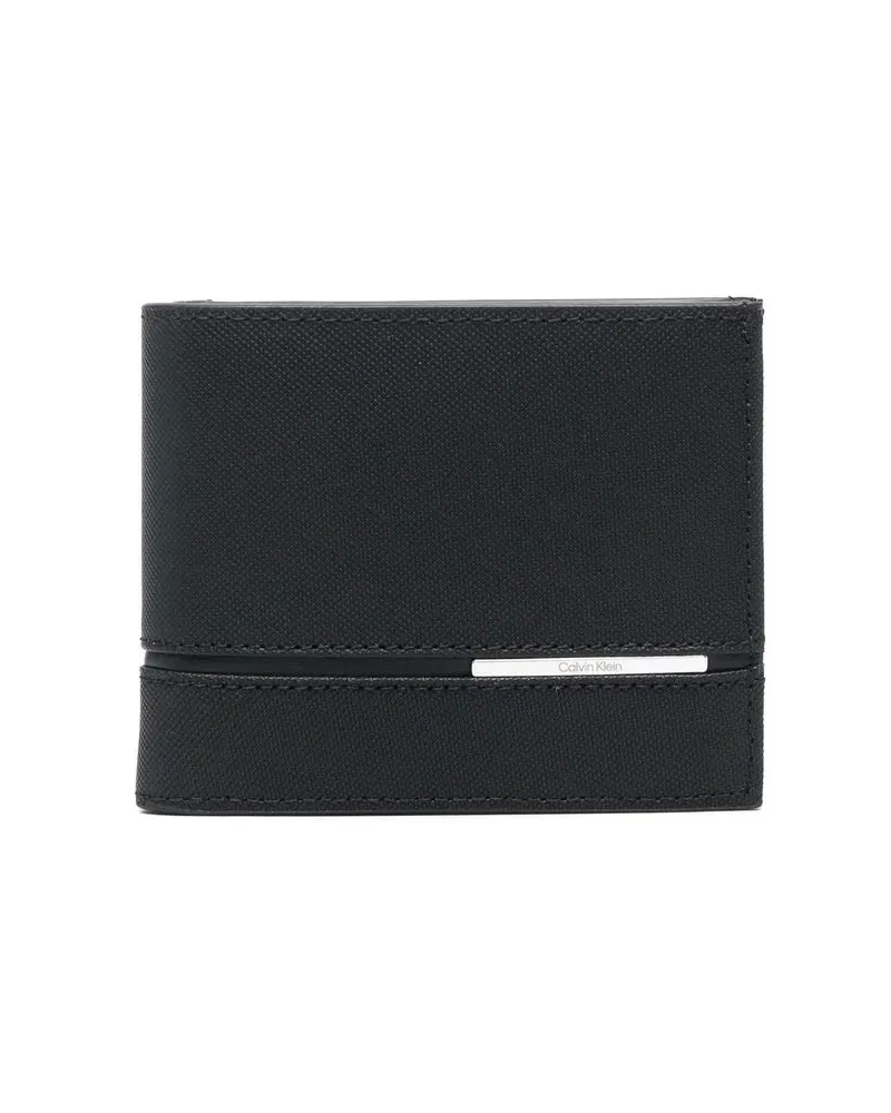 Calvin Klein Portemonnaie mit Logo-Schild - Schwarz Schwarz