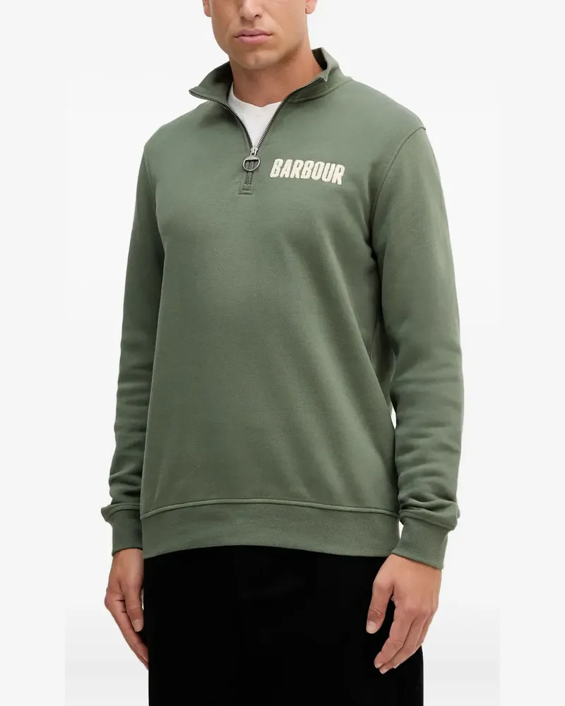 Barbour Sweatshirt mit Reißverschluss - Grün Grün