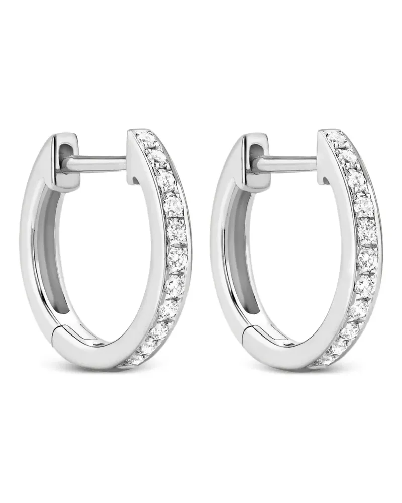 Kiki McDonough 18kt Weißgoldohrringe mit Diamanten - Silber Silber