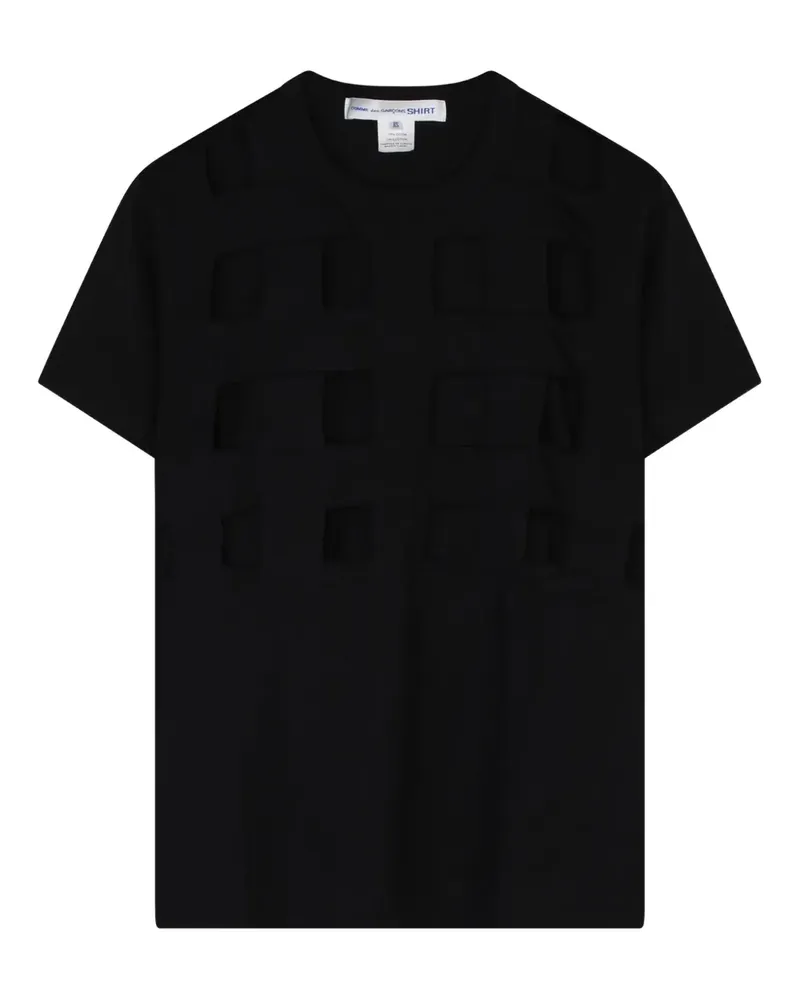 Comme des Garçons Schwarzes T-Shirt Schwarz