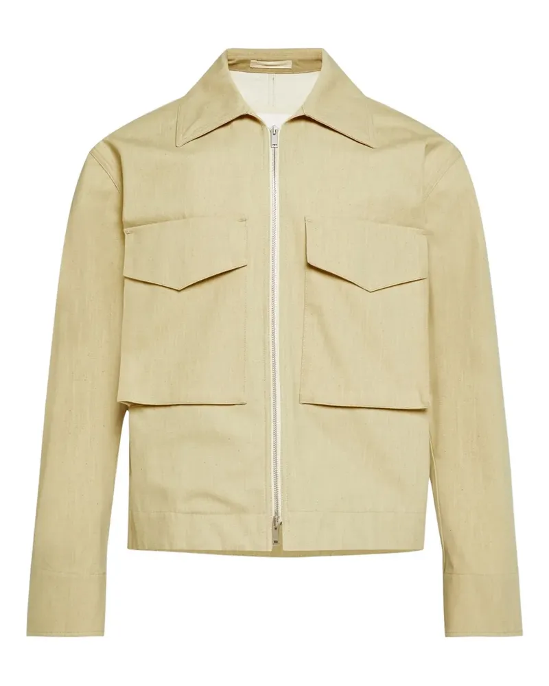 Jil Sander zip-front jacket - Nude Nude