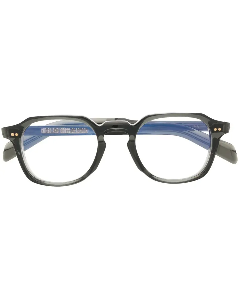 Cutler and Gross Brille mit eckigem Gestell - Grau Grau