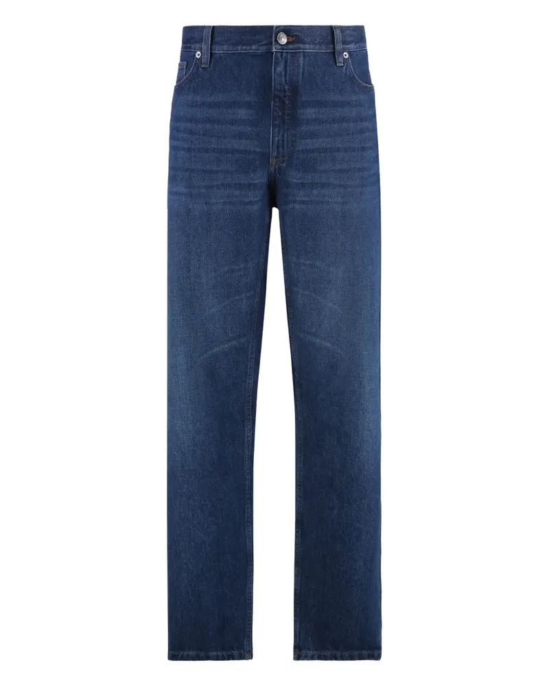 Ermenegildo Zegna Roccia Jeans mit Logo-Patch - Blau Blau
