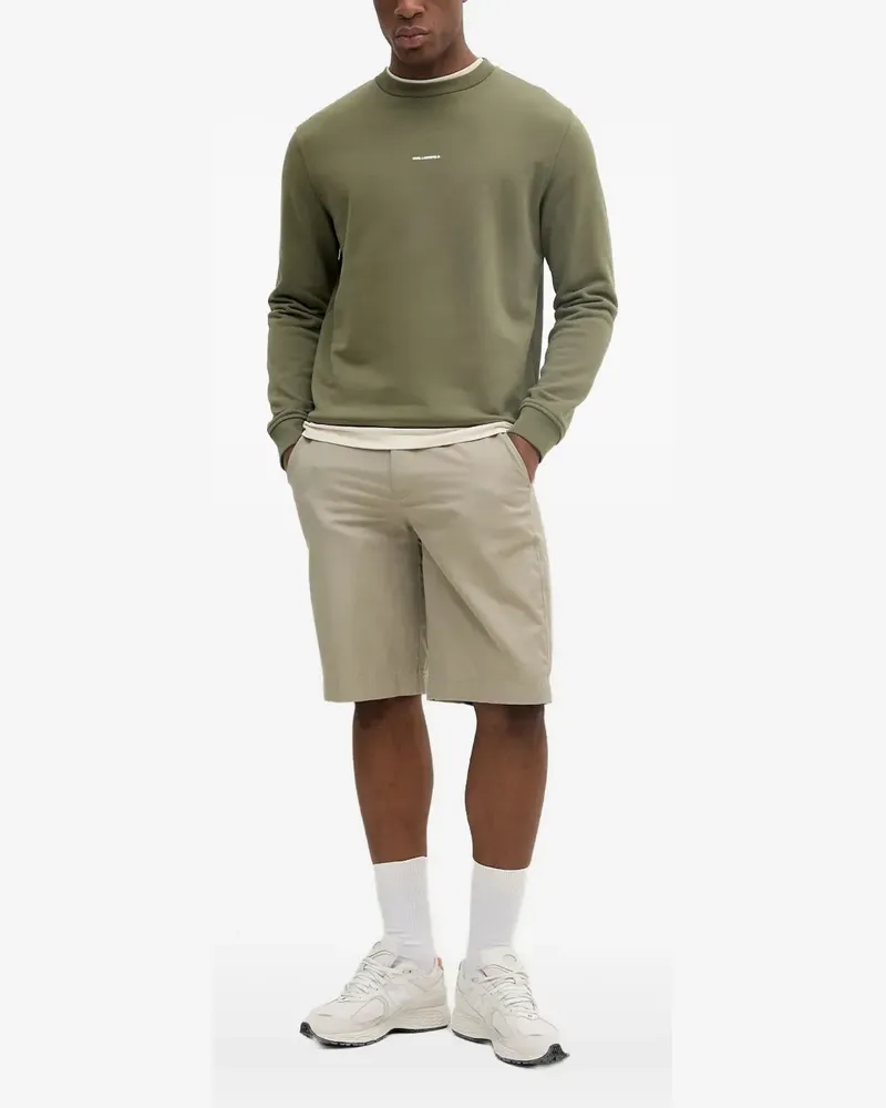Karl Lagerfeld Sweatshirt mit Logo-Stickerei - Grün Grün